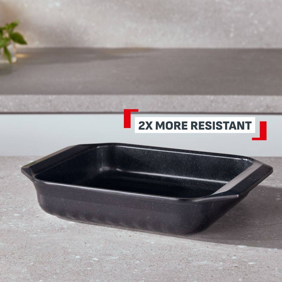 Excellence Ceramique J1804604 Petit plat à four en fonte d'aluminium 29x22 cm - Revêtement céramique antiadhésif