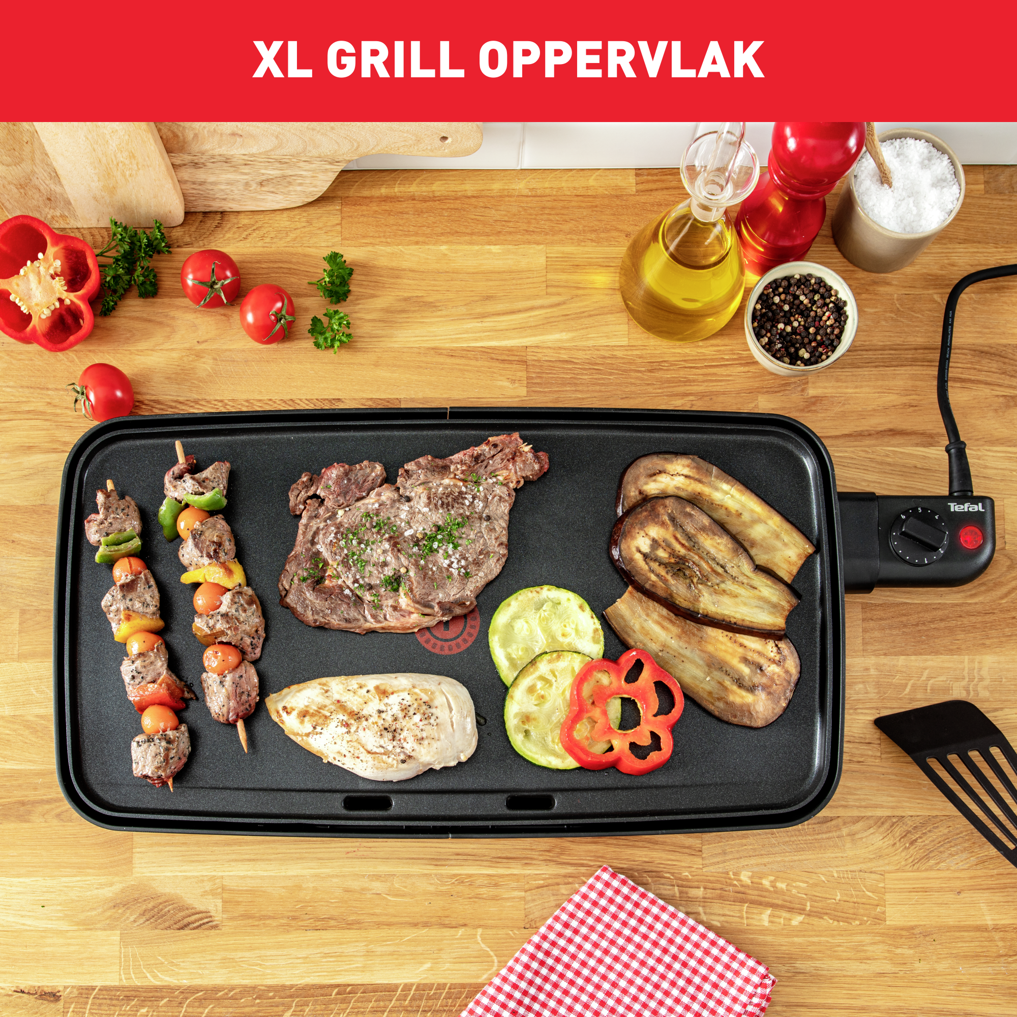 Malaga CB503813 XL Plancha - 2000W - 25,5x51 cm