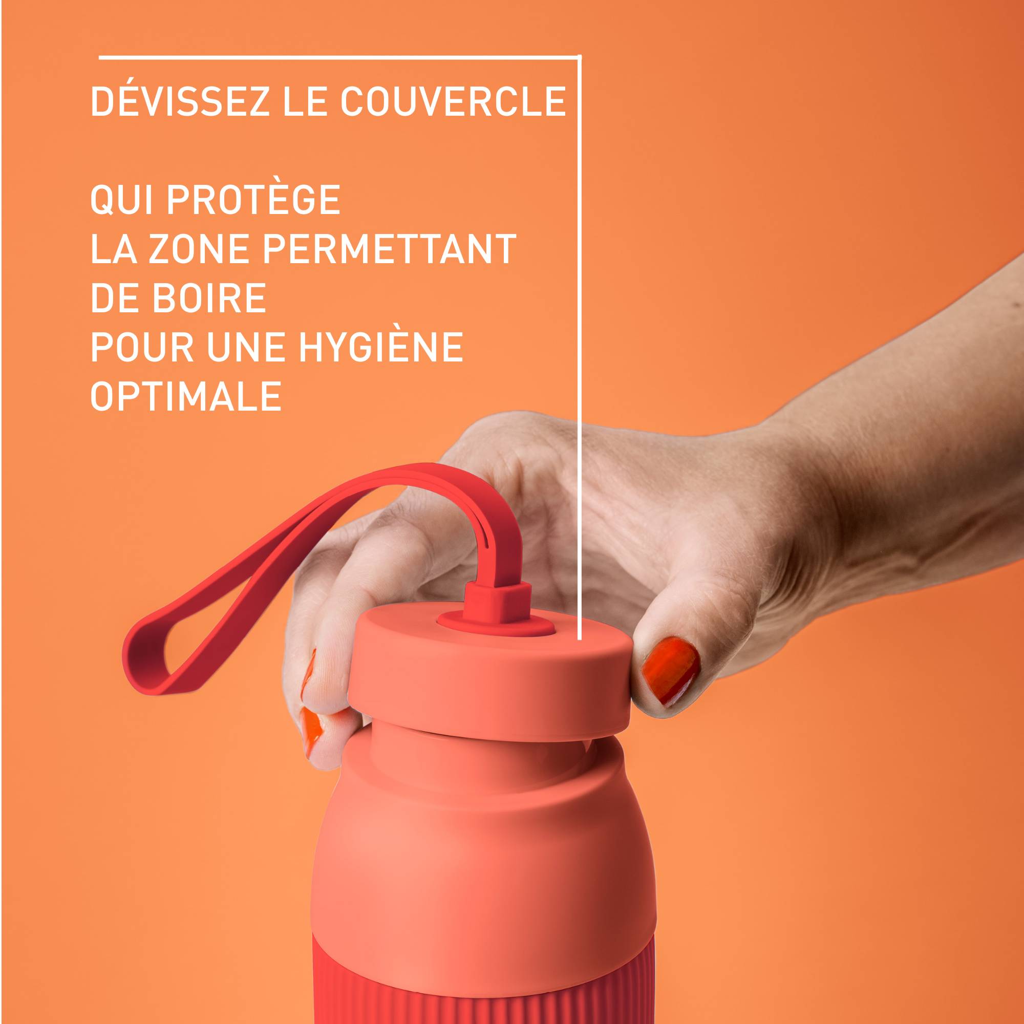 BeYou Twist N2193110 Gourde isotherme - 0,7L - Rouge