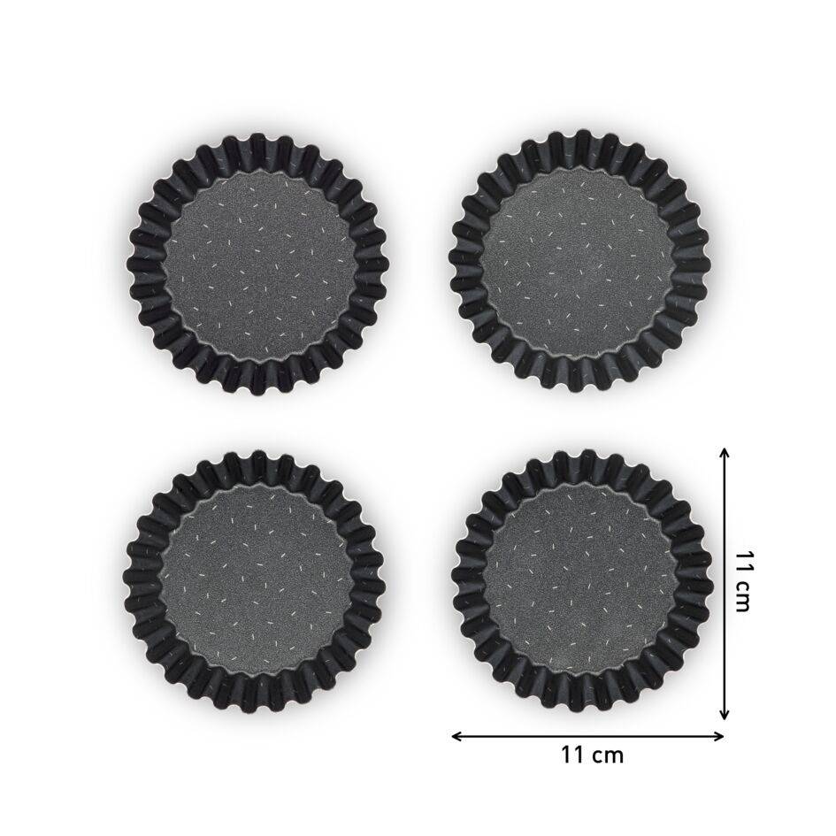 PerfectBake J5548102 Set de 4 moules à tartelettes - 11 cm
