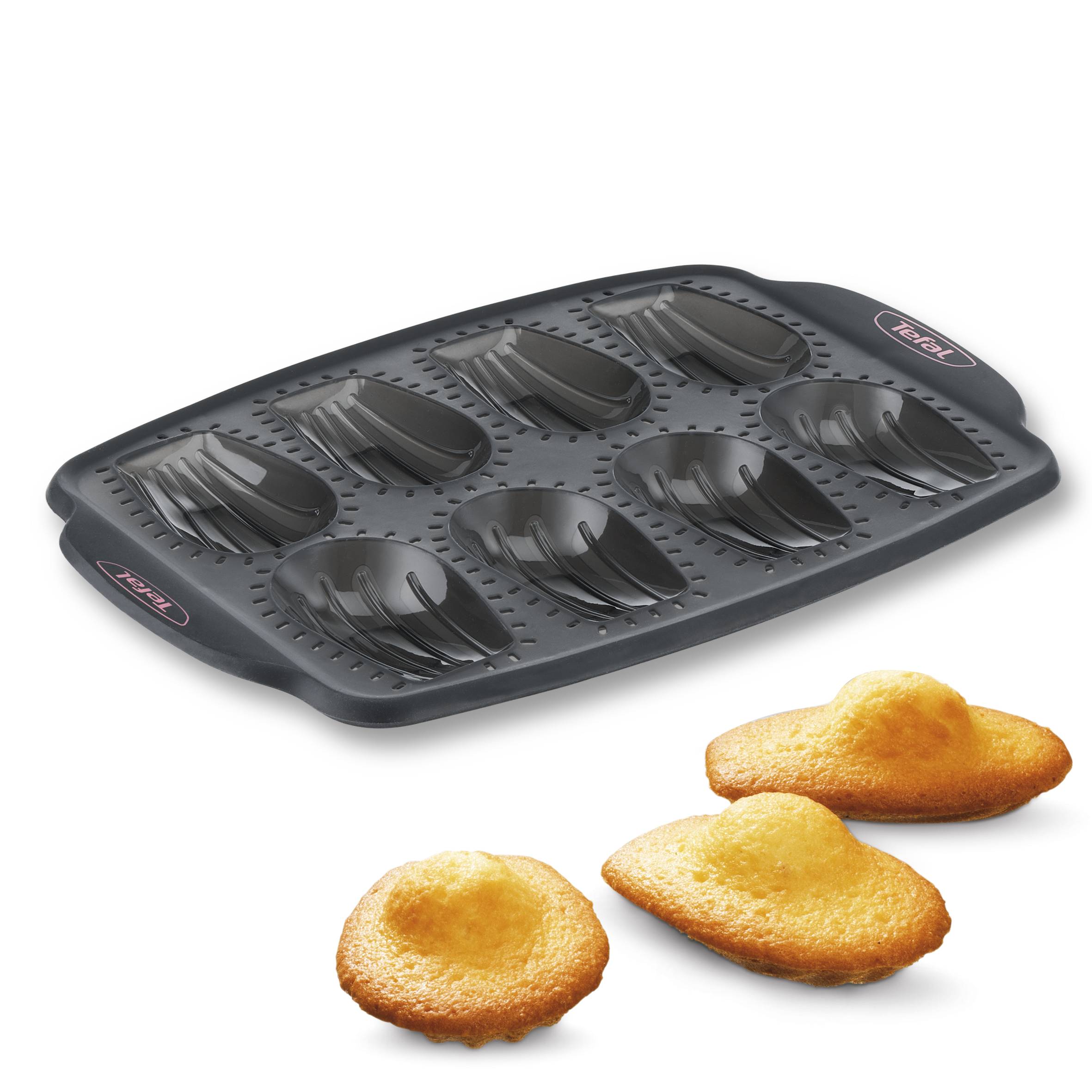 CrispyBake J4172614 Moule à 8 madeleines silicone