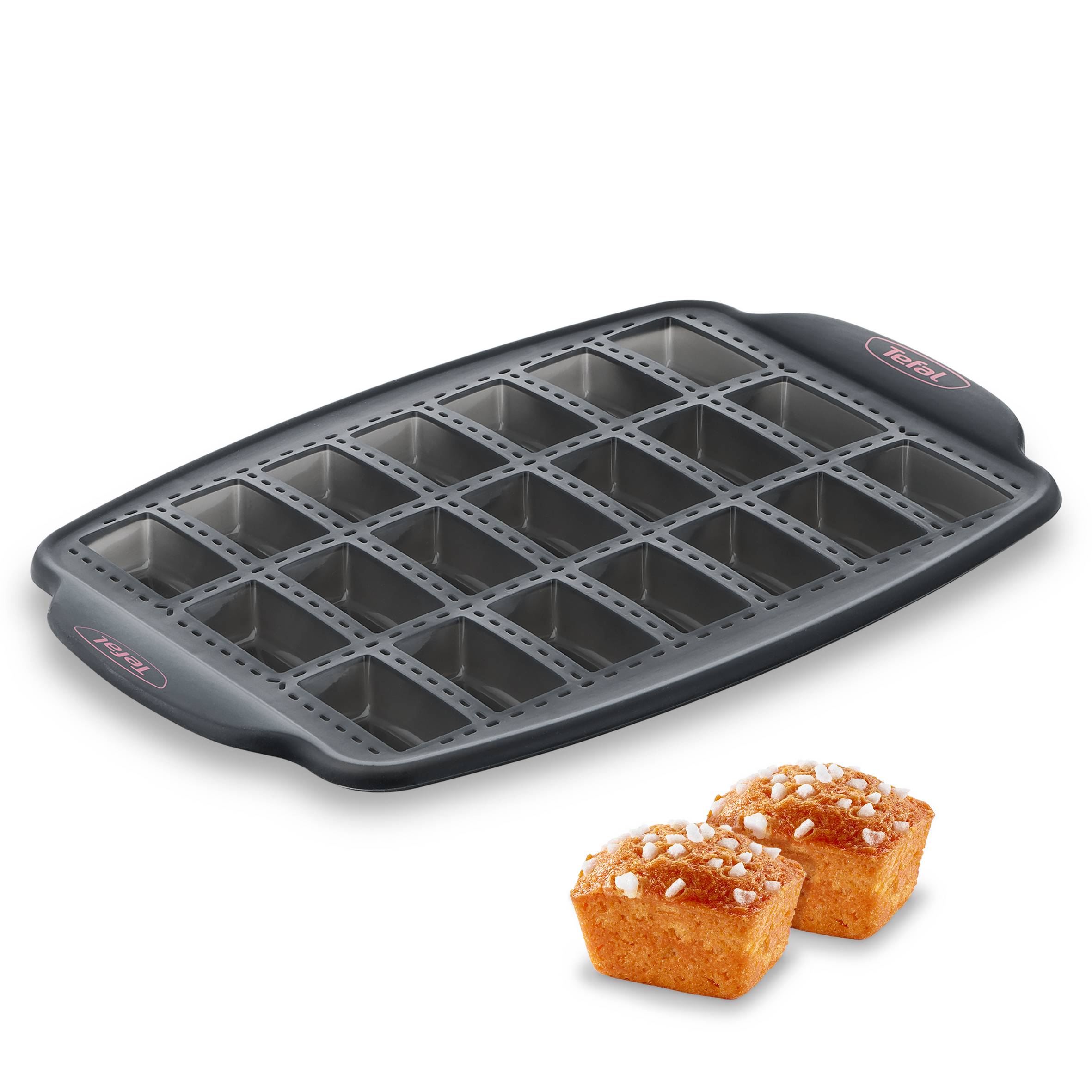 CrispyBake J4171314 21 mini reepvormpjes silicone