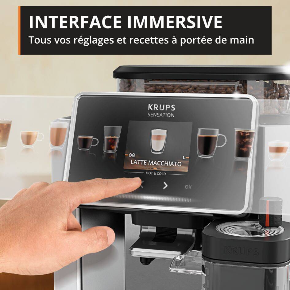 Sensation Elite, EA918GE0 Machine à espresso automatique, 30 recettes chaudes et froides - 1.7L