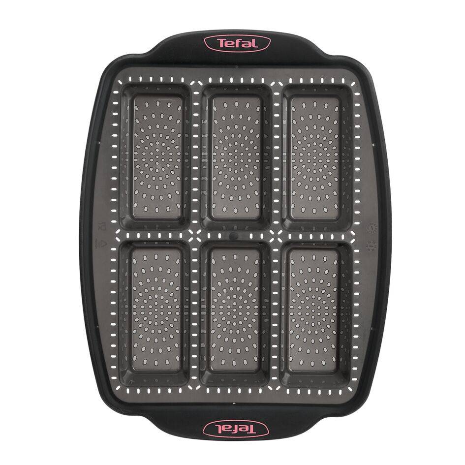 CrispyBake J4172314 Moule à 6 mini-cakes silicone