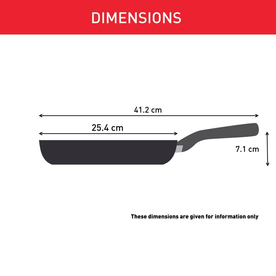 Daily Cook braadpan 24 cm, 10 jaar garantie, ergonomische handvatten die niet warm worden, handige schenkranden