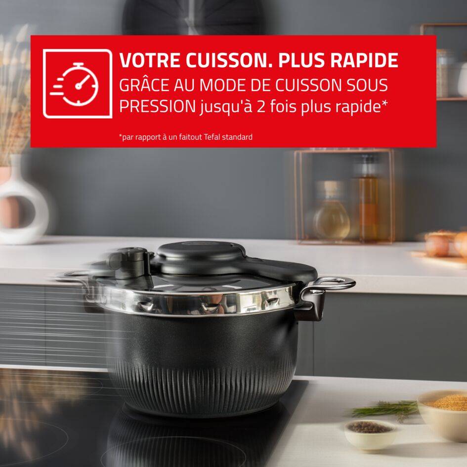 Clipso Tempo 3-en-1 P4810731 Cocotte-minute - 6L
