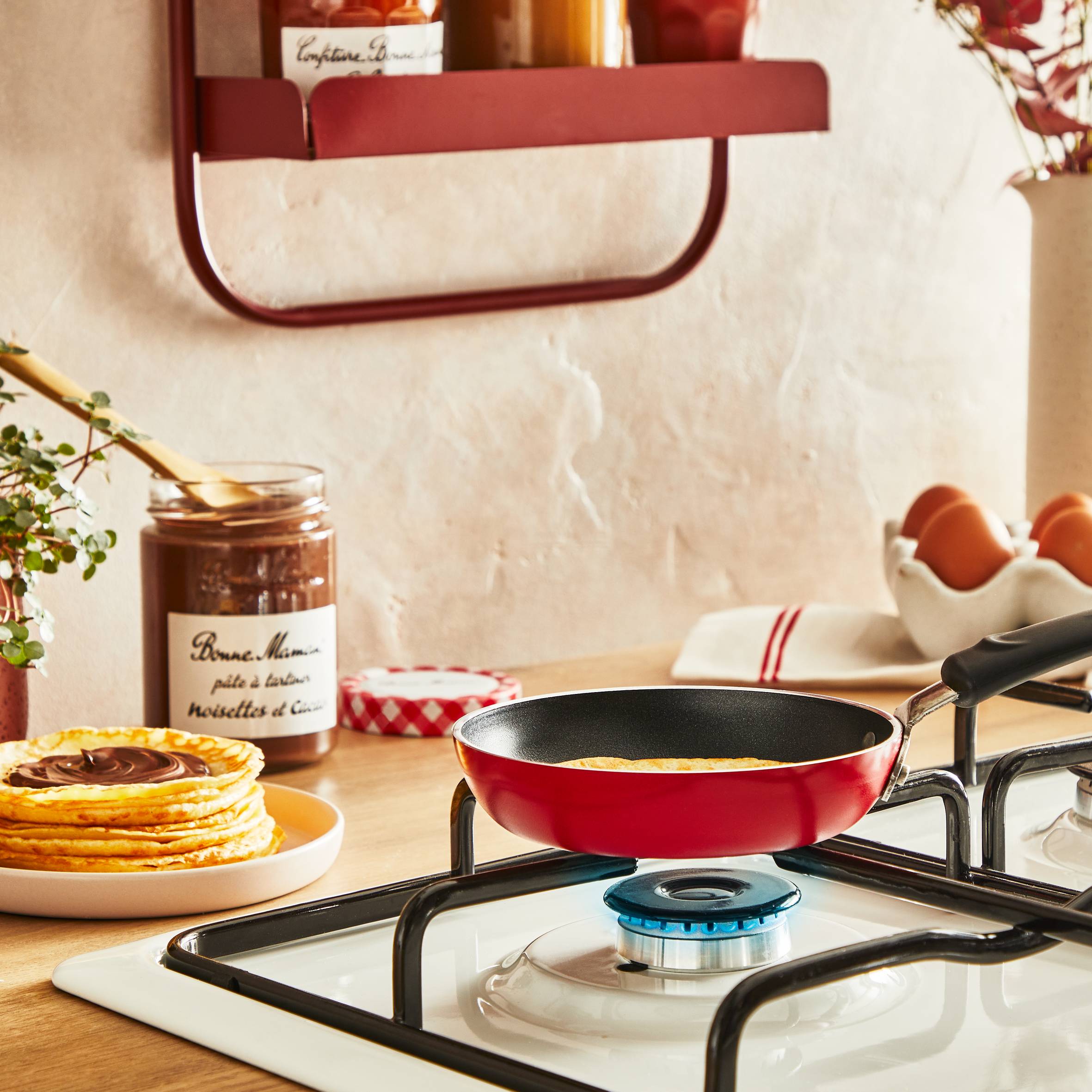 Bonne Maman B4330032 Poêle à pancakes - 12 cm - Non Induction