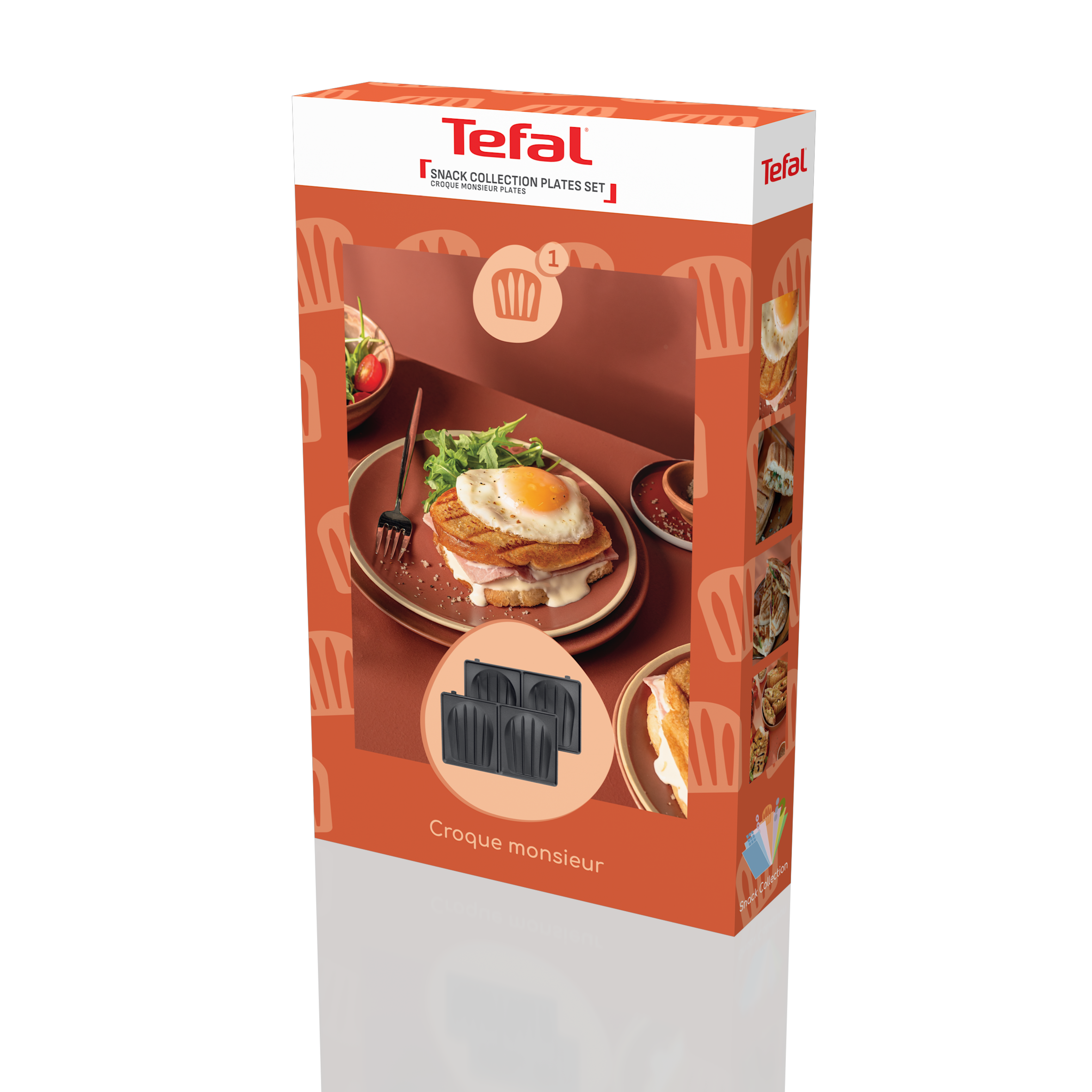 2 plaques Croque-monsieur Snack Collection XA8101F0