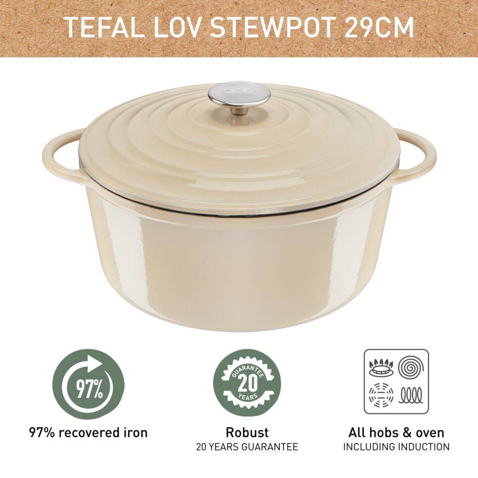 Lov E2590504 Cocotte en fonte - 29 cm - Induction