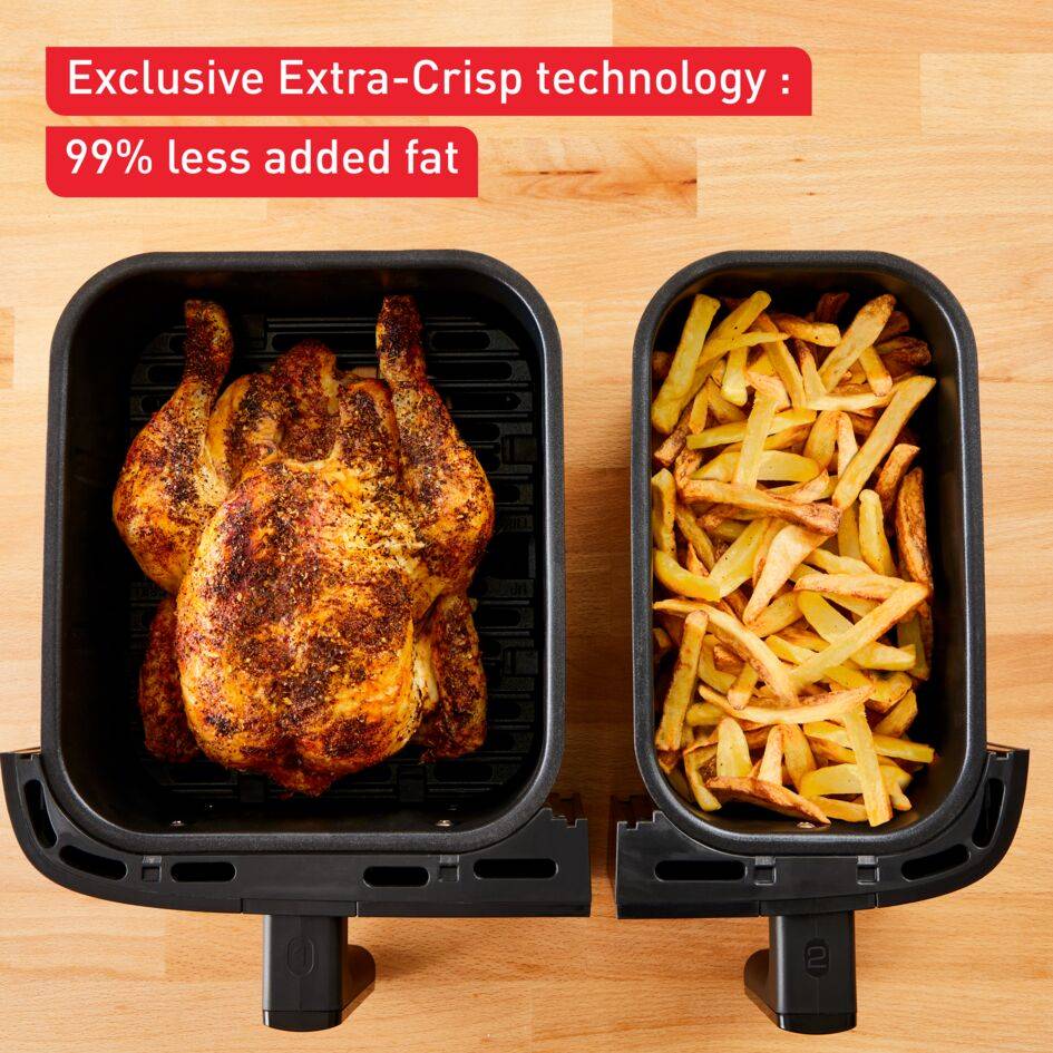 Dual Easy Fry & Grill EY905D10 Air fryer - 8 programmes - 5,2L + 3,1L