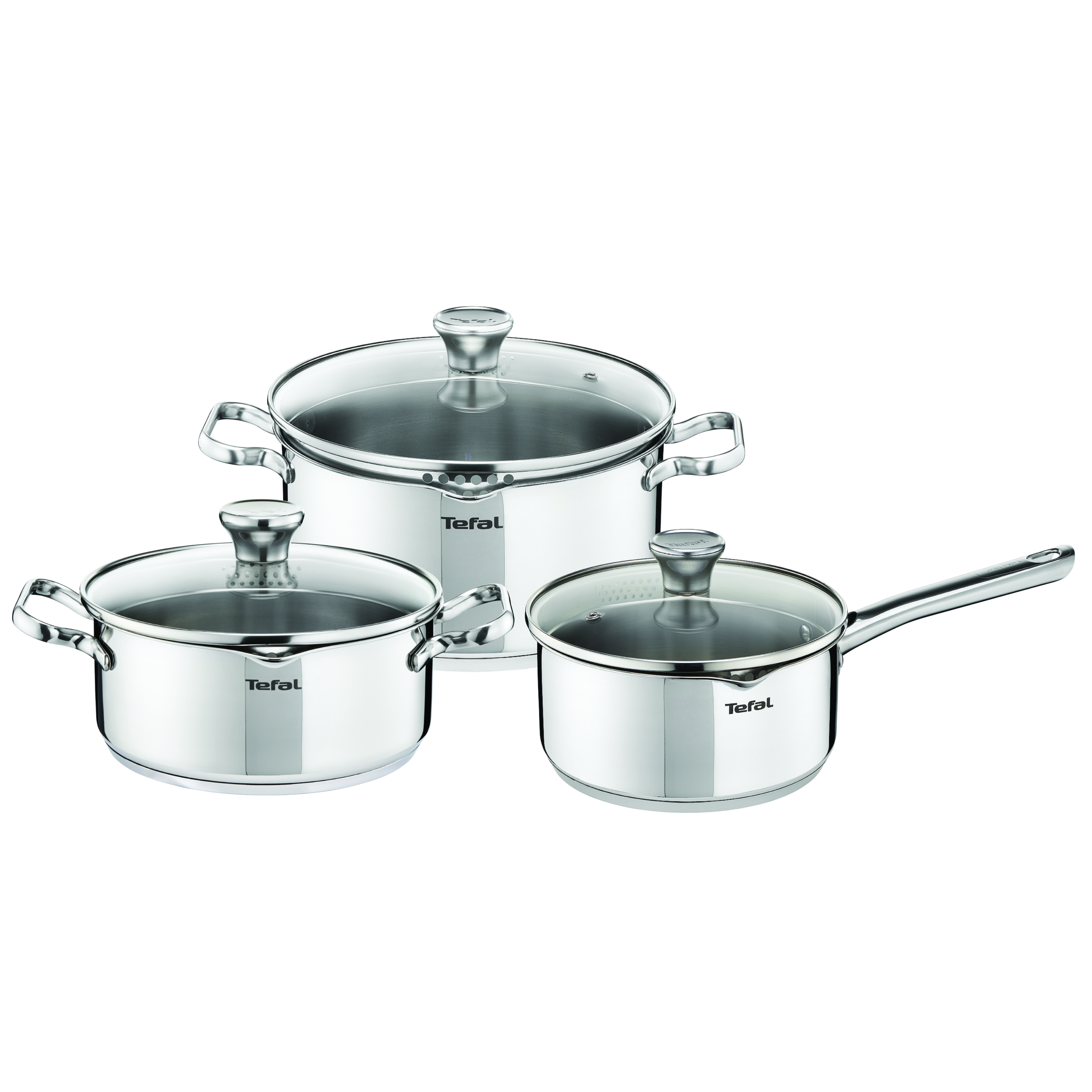 Duetto A705S636 Set de poêlon 16cm + 2 casseroles 20/24 cm + 3 couvercles
