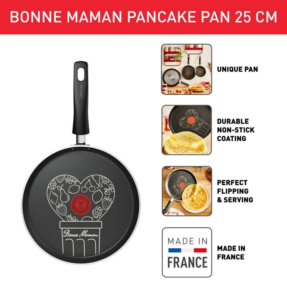 Bonne Maman C2943802 Poêle à crêpes - 25 cm - Édition limitée 