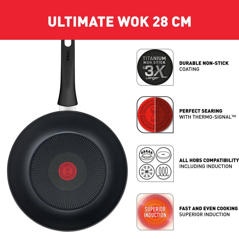 Ultimate On G26019AZ Wok - 28 cm - Induction