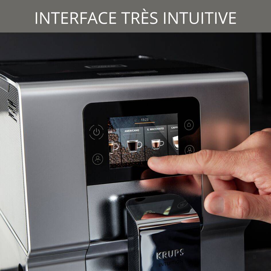 Intuition Preference+ EA875E10 Machine à Espresso automatique à grains - 15 recettes de café - 3L