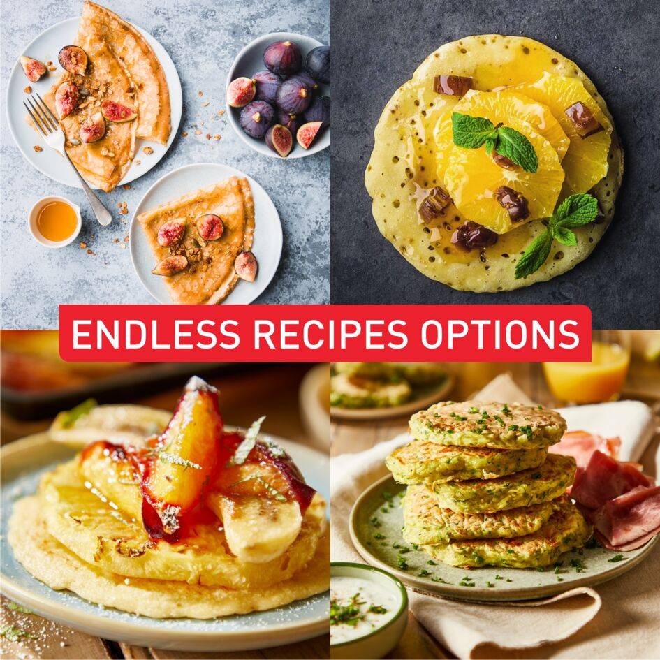 Crep'Party PY3207F0 - Appareil à crêpes pour 4 crêpes