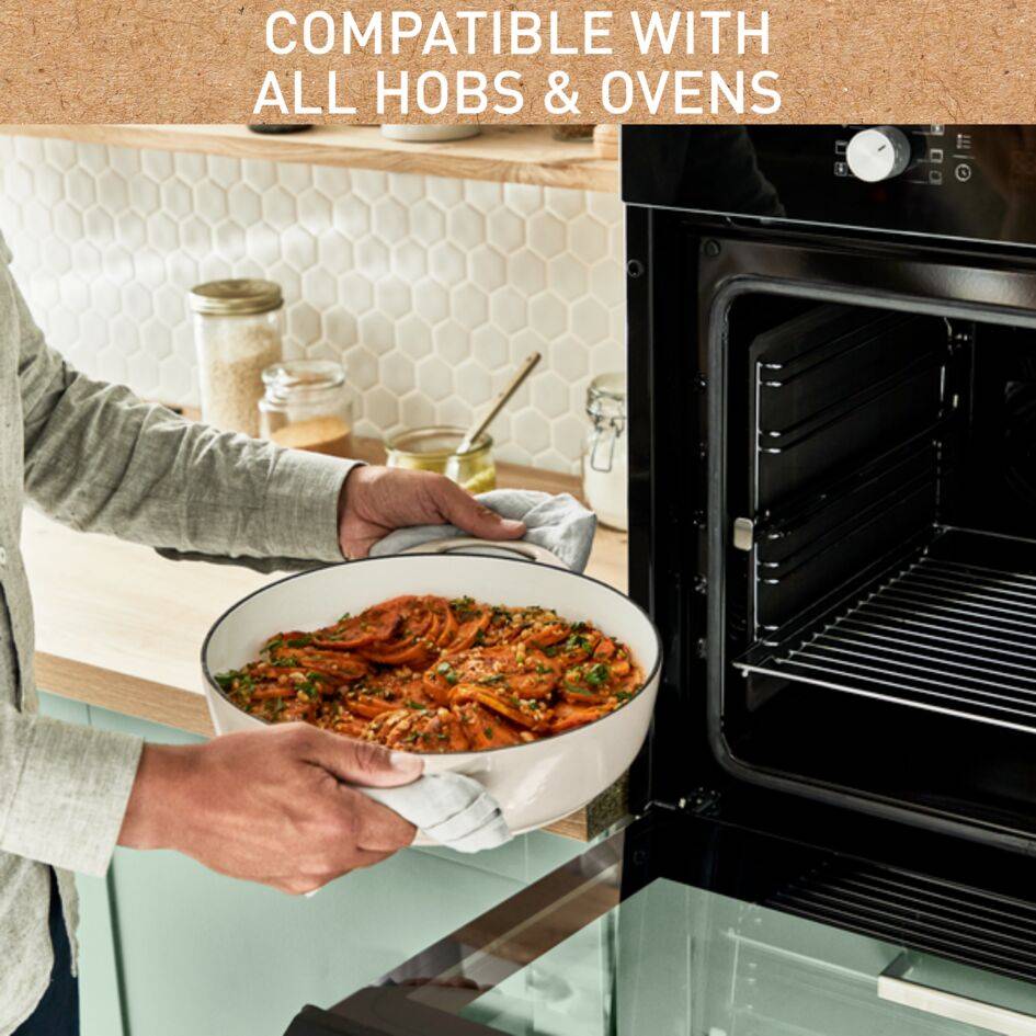 Lov E2597204 Cocotte en fonte peu profonde - 28 cm - Induction