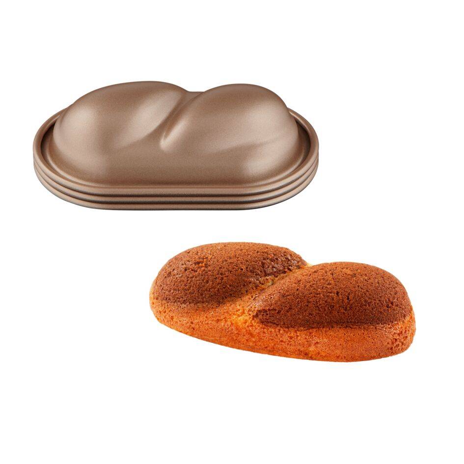 Creabake J308S304 Set de 3 moules à petite torsade - Cake Factory