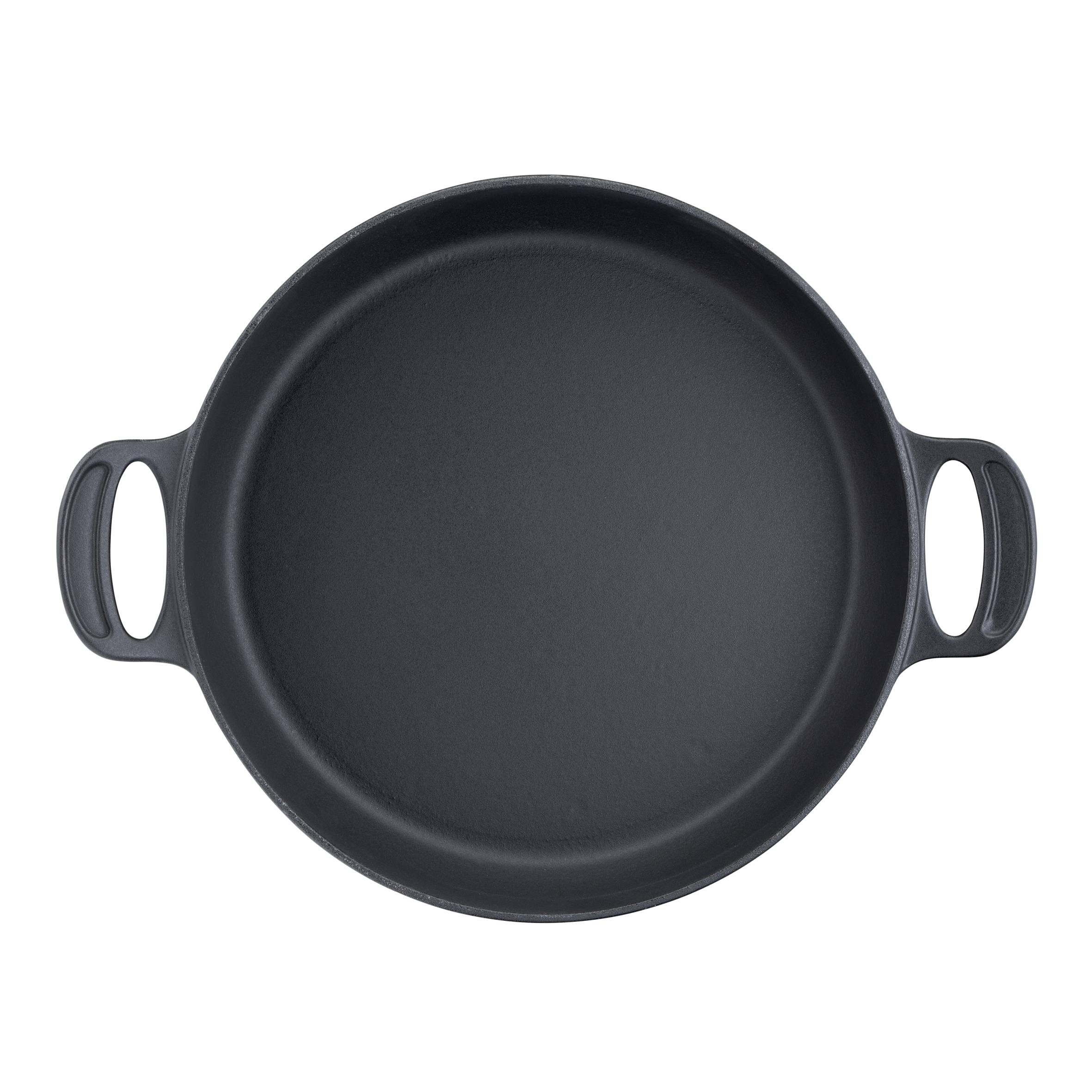 Jamie Oliver E2139955 Sauteuse 2 anses en fonte d'acier - 4,4 L - 30 cm + couvercle