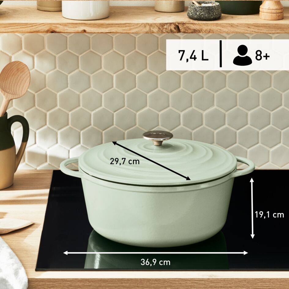 Lov E2580505 Cocotte en fonte - 29 cm - Induction