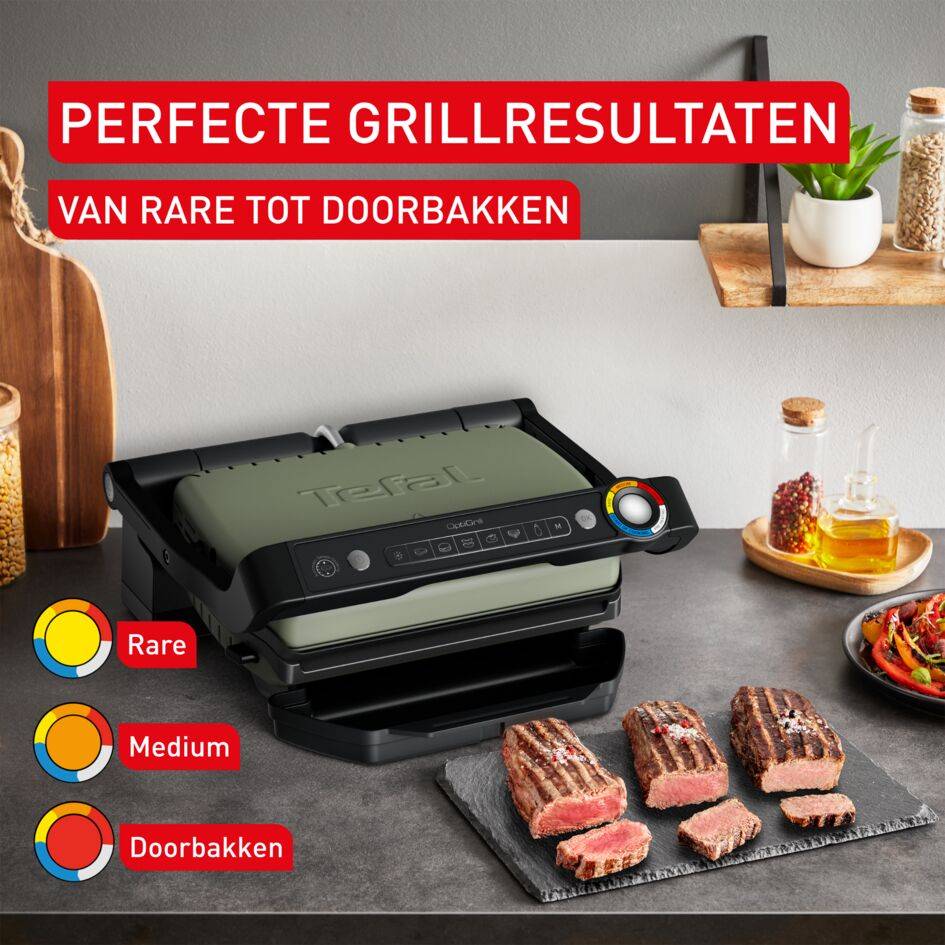 OptiGrill GC71ELE0 Intelligente Grill - 6 programma's