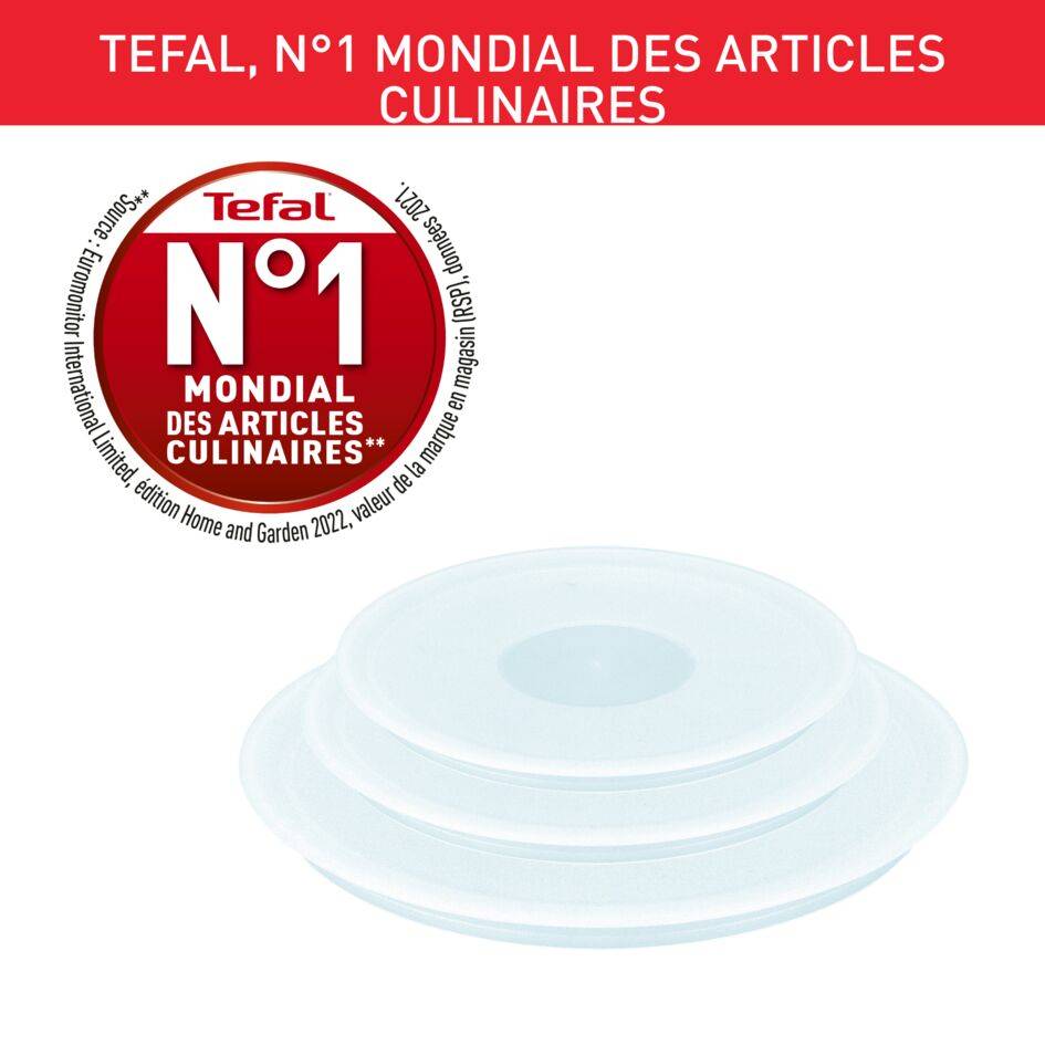 Ingenio L9849002 Set de 3 couvercles hermétiques 16/18/20 cm