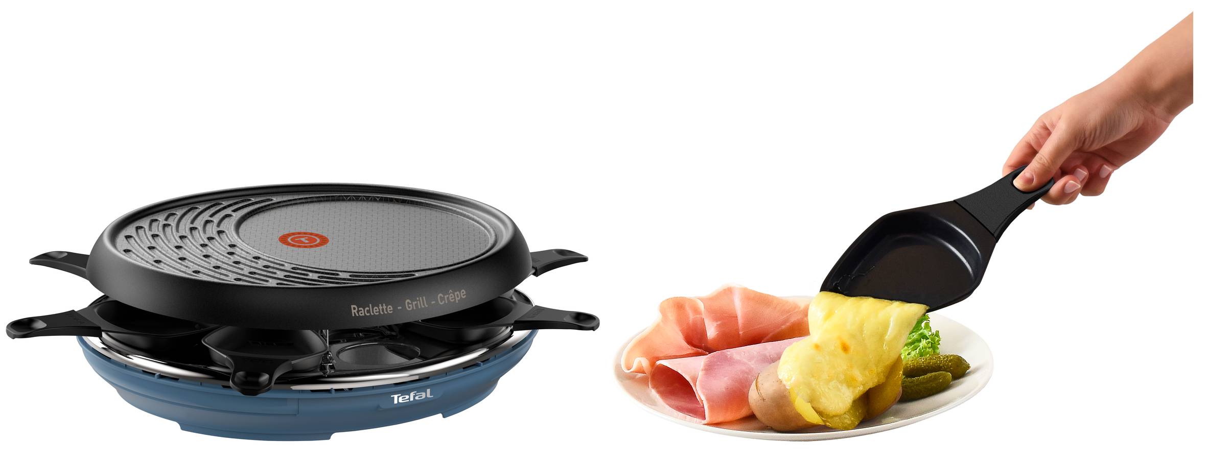 RACLETTE COLORMANIA GRILL PANNENKOEKEN AQUA 8 Pannetjes RE310401