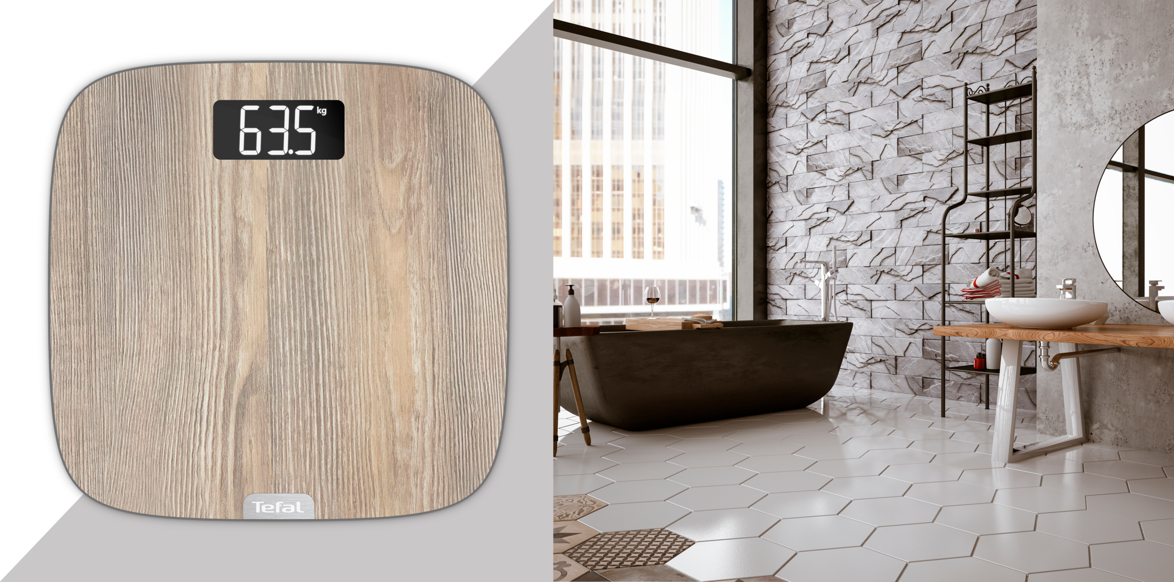 Origin Light Wood PP1600V0 Digitale Weegschaal