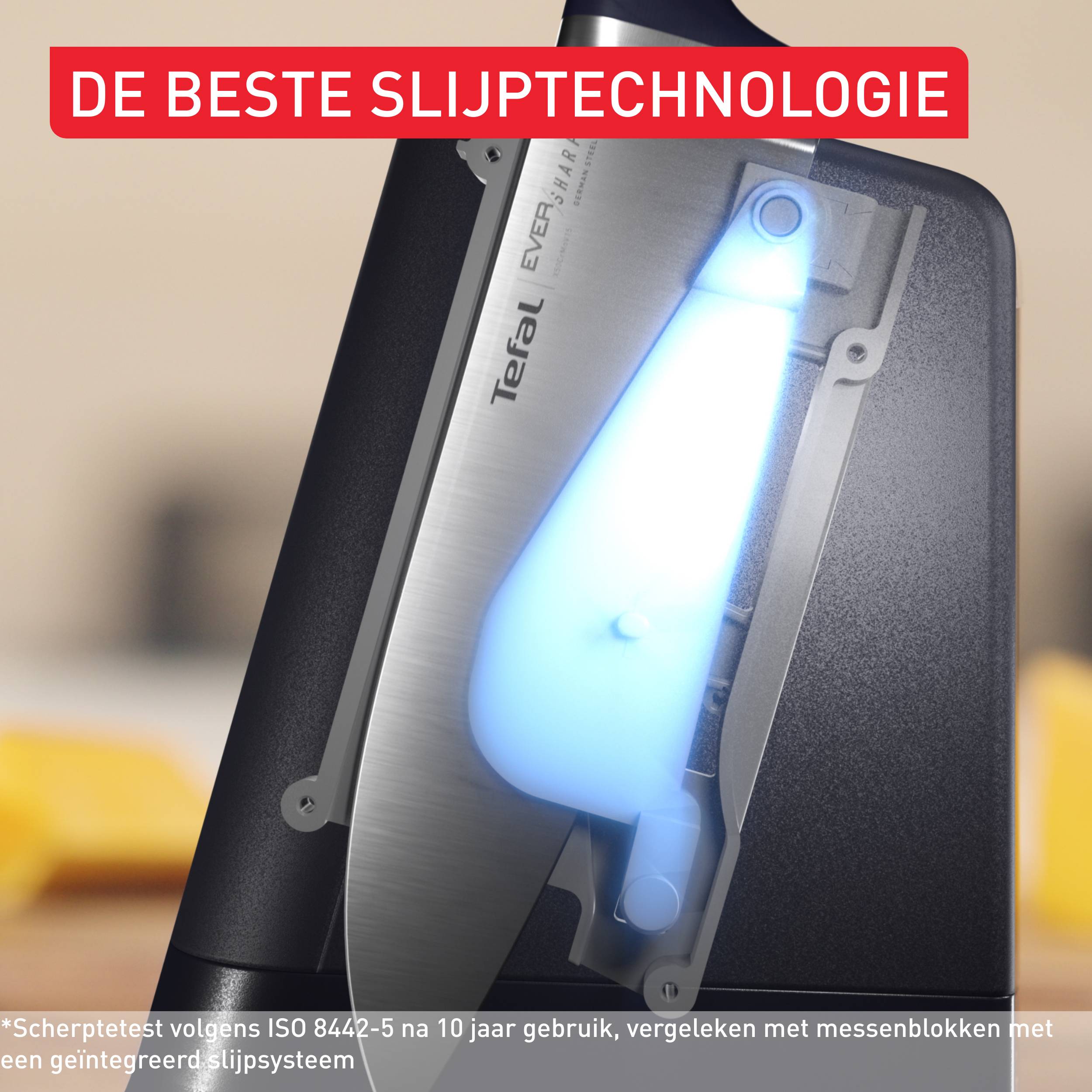 EverSharp K297S644 5-delige messenset +messenblok met geïntegreerde slijper