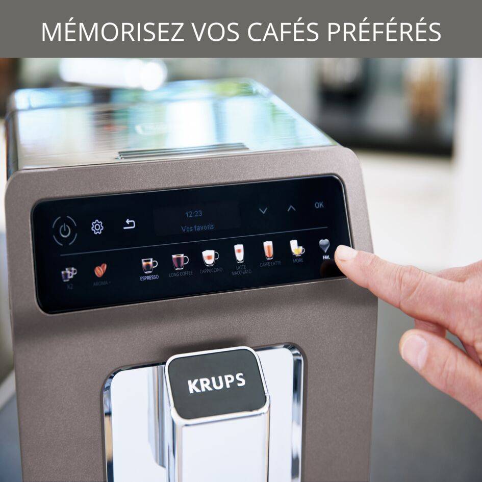 Evidence One EA895E10 Machine à Espresso automatique à grains - 12 recettes de café - 2,5 L