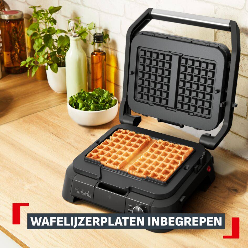 SuperGrill 4‑in‑1 GC517DE0 - Contactgrill - Barbecue - Ovenstand - Wafelijzer