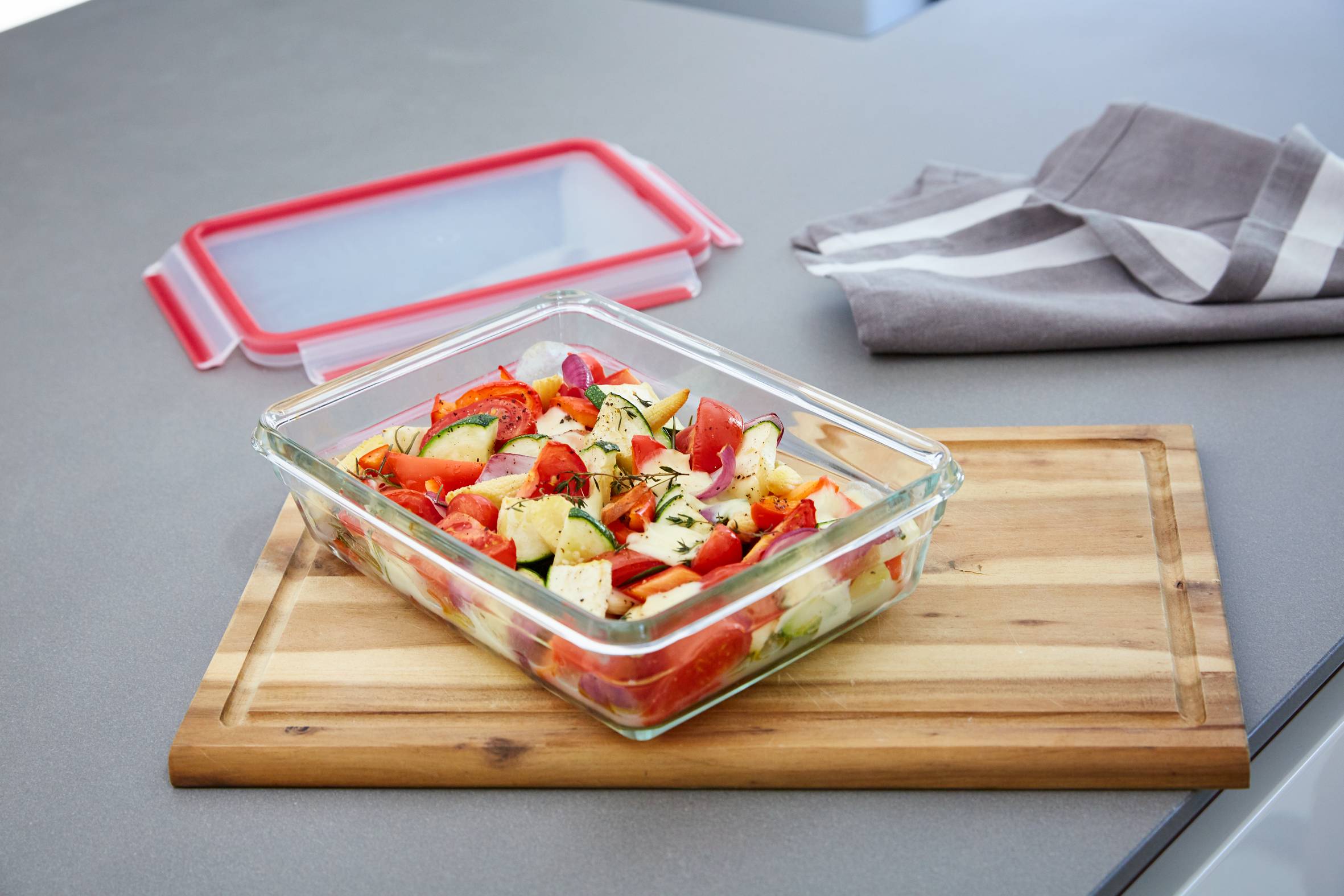 MasterSeal Glass N1040810 Boîte de conservation rectangle 0,85L - 19,7x13,6x8cm