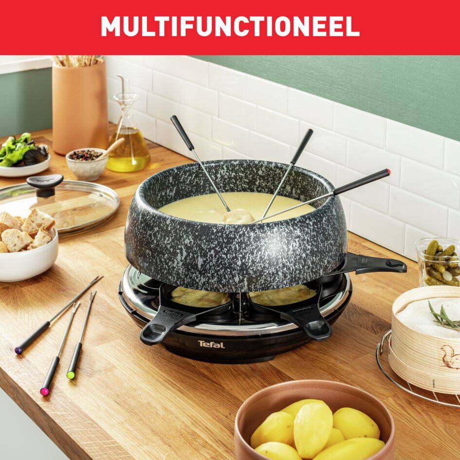 Cheese & Co RE12C812 Raclette- en fonduetoestel 6-in-1 - 6 personen