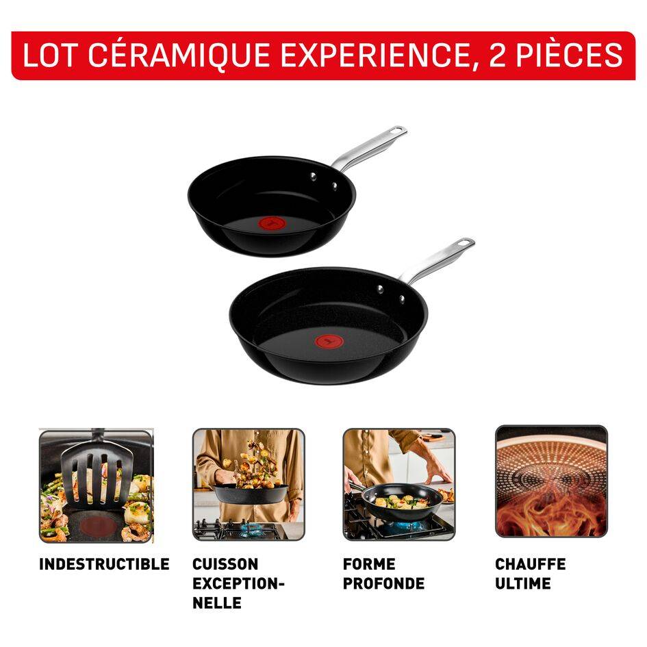 Experience Ceramic G2220423 Poêle à frire - 24 cm - Fusion Core - Induction