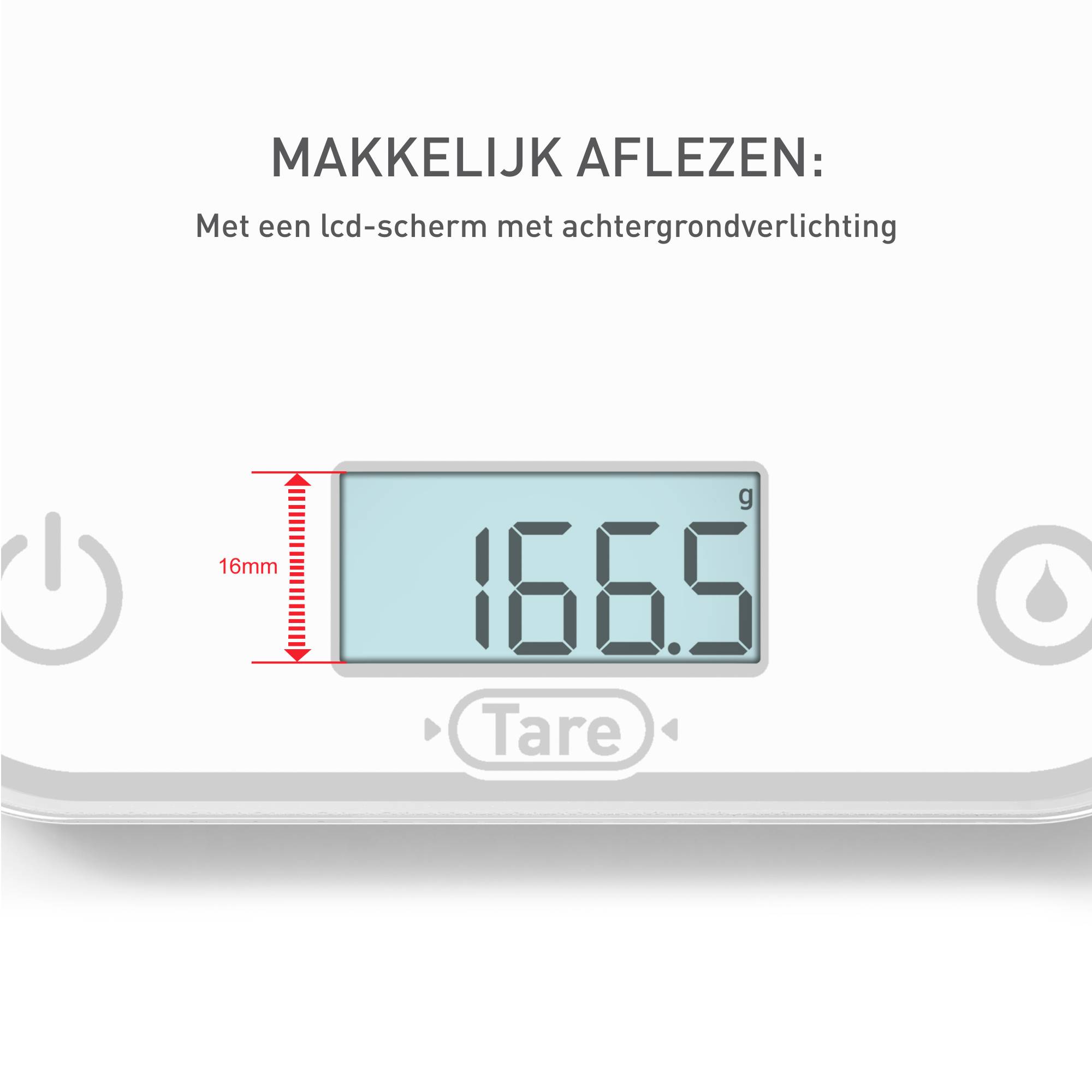 Optiss BC50U0V0 Keukenweegschaal