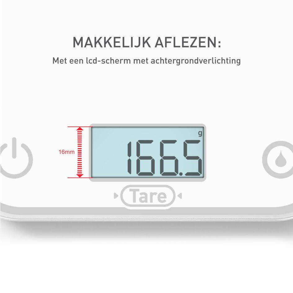 Optiss BC50U0V0 Keukenweegschaal