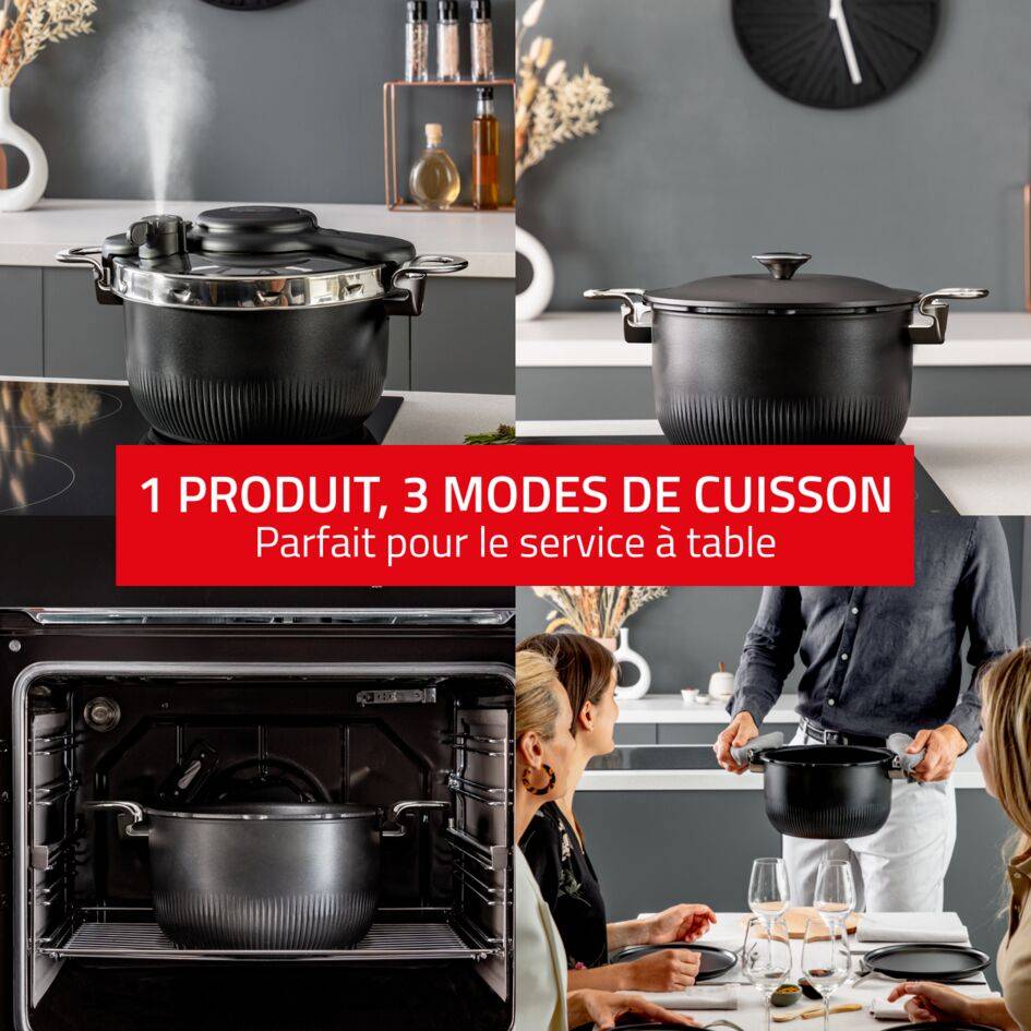 Clipso Tempo 3-en-1 P4810731 Cocotte-minute - 6L