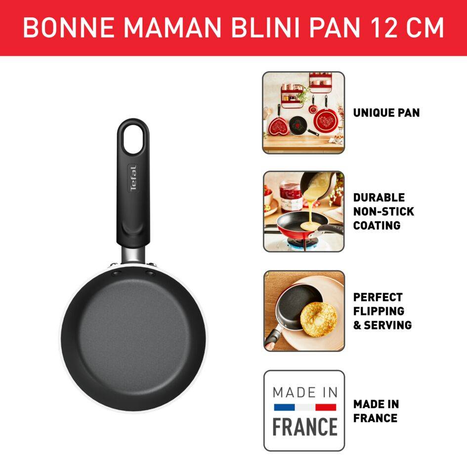 Bonne Maman B4330032 Poêle à pancakes - 12 cm - Non Induction