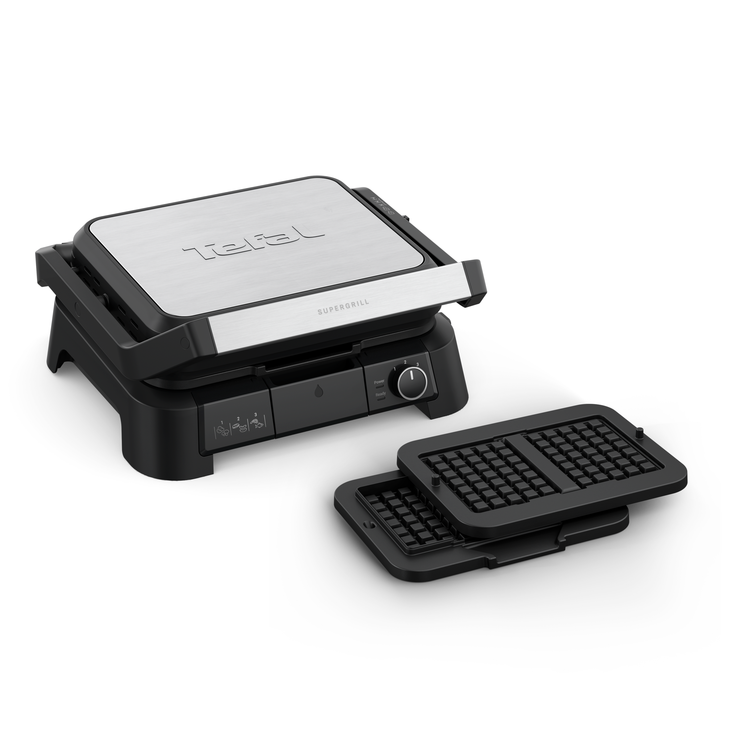 SuperGrill 4‑in‑1 GC517DE0 - Contactgrill - Barbecue - Ovenstand - Wafelijzer