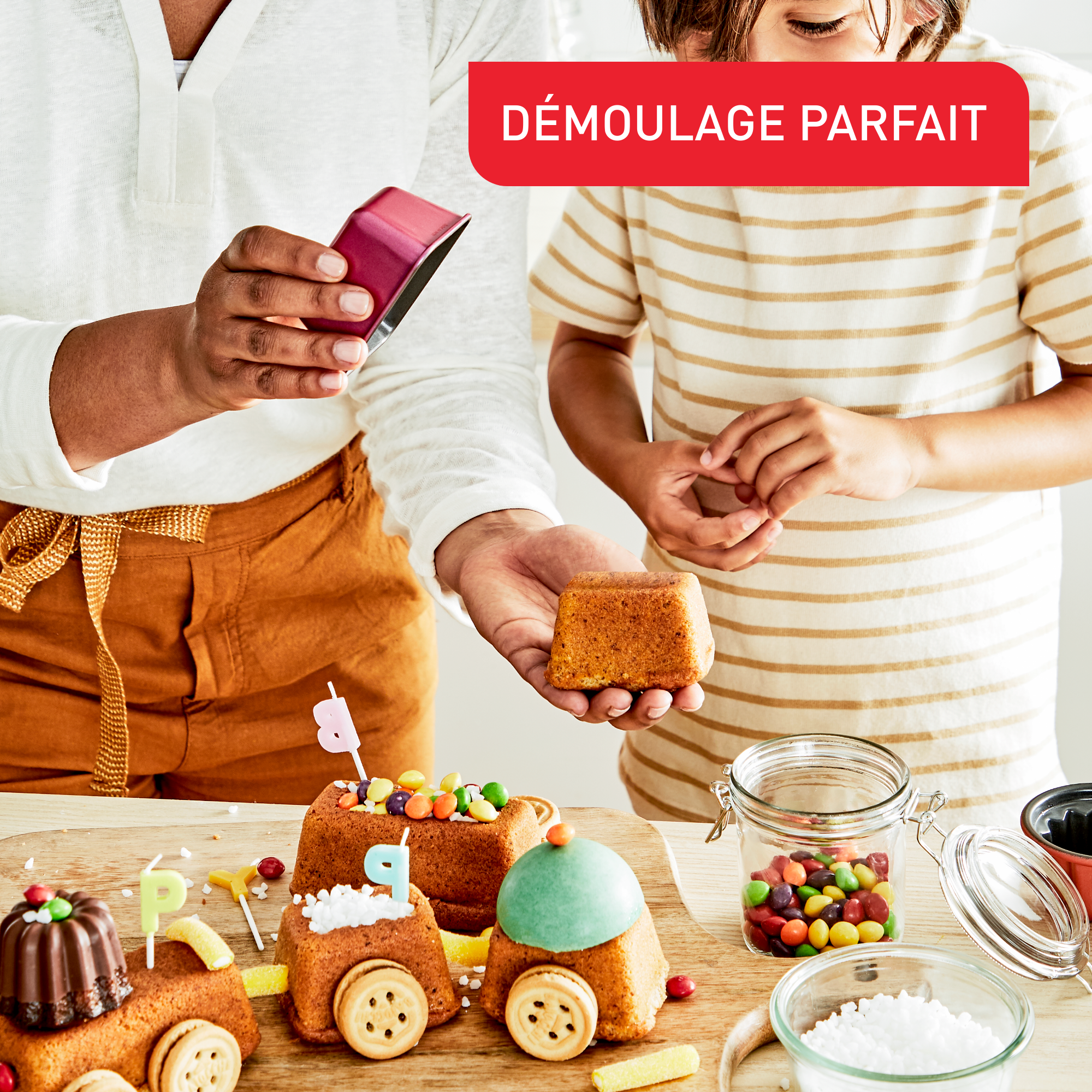 Creabake J3089304 Set de 3 moules à brioches - Cake Factory