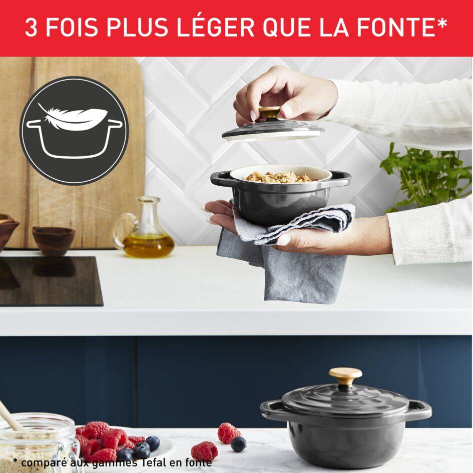 Air E255S204 Set de 2 cocottes en aluminium - 11 cm - Induction