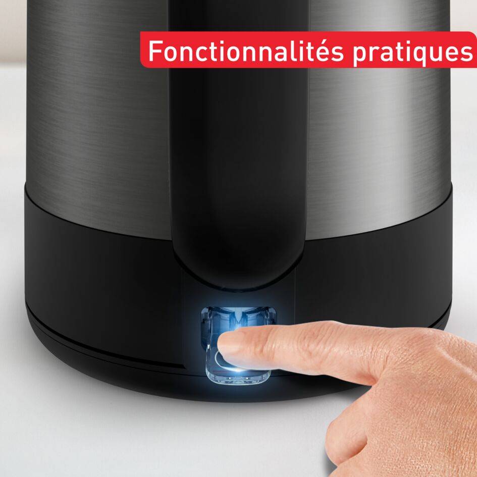 Bouilloire noire Equinox 1.7 L