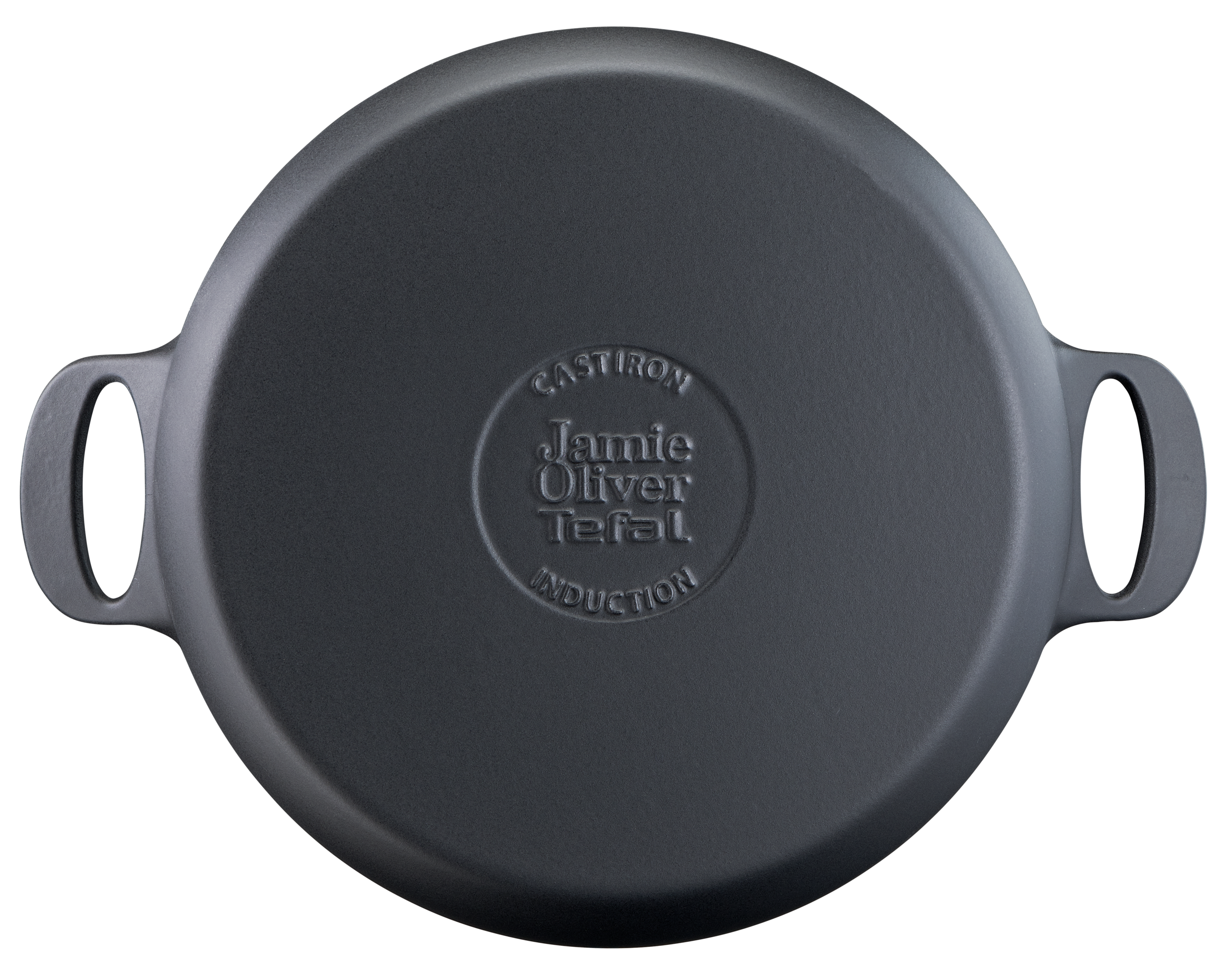 Jamie Oliver E2139955 Sauteuse 2 anses en fonte d'acier - 4,4 L - 30 cm + couvercle