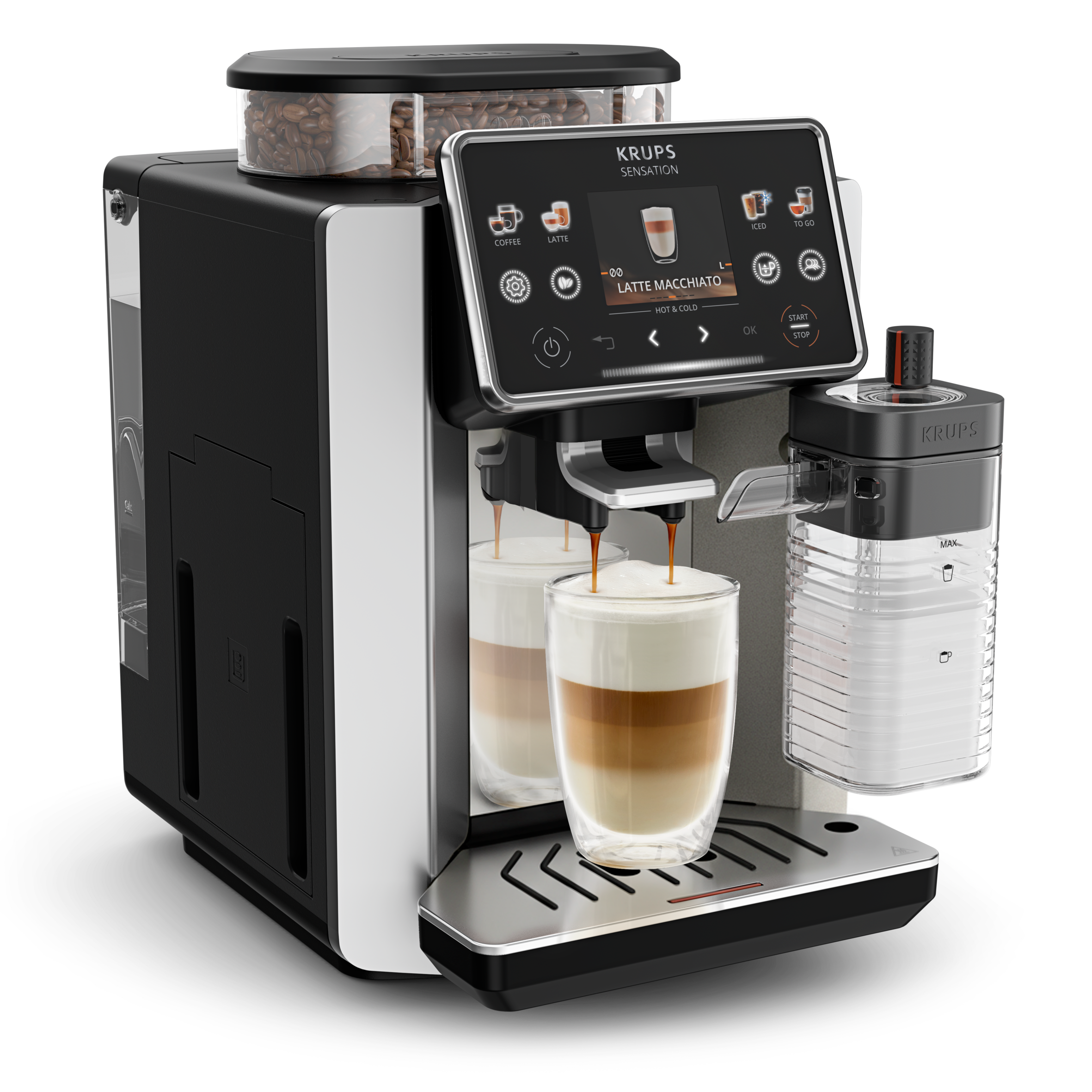Sensation Elite EA918GE0 Volautomatische espressomachine - 30 koffierecepten - 1,7L