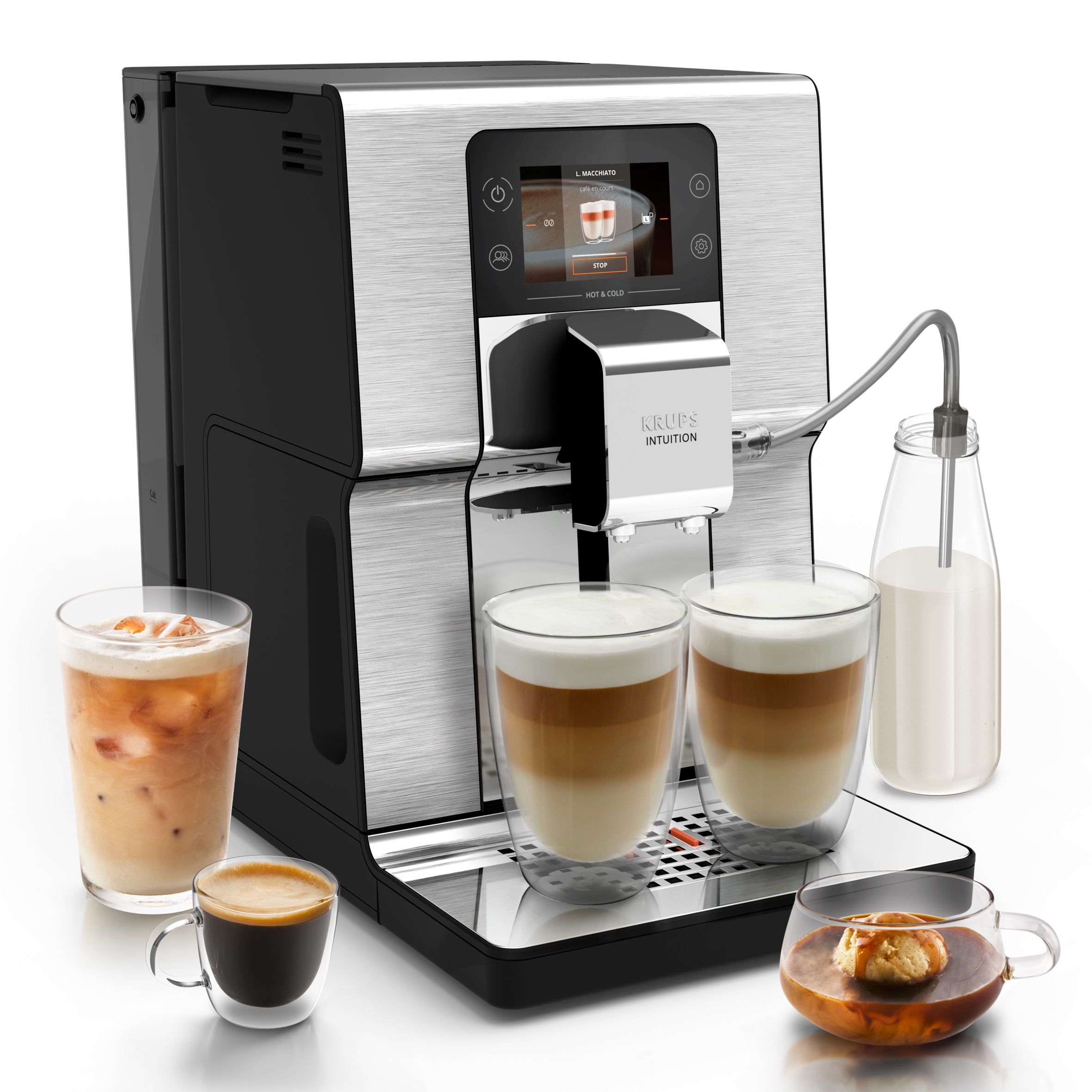 Intuition Experience Hot&Cold EA879EE0 Machine espresso automatique à grains - 30&nbsp;recettes - 3L