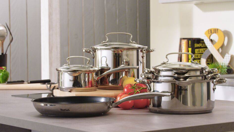 Duetto+ G732S334 Set van 3 pannen 20/24/28 cm - Inductie