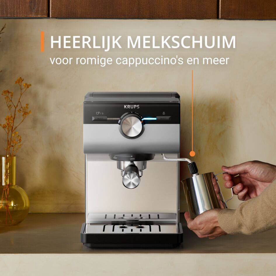 Authentic+ Inox XP384E Handmatige espressomachine