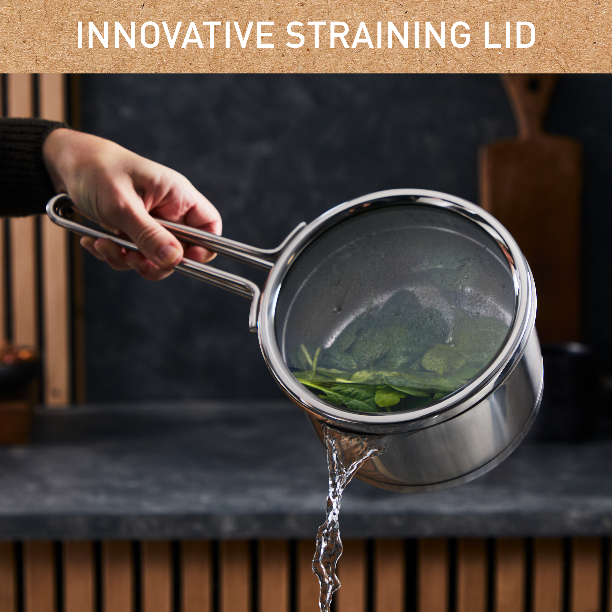 Nordica H8522236 Steelpan + glazen deksel - 16 cm - Inductie