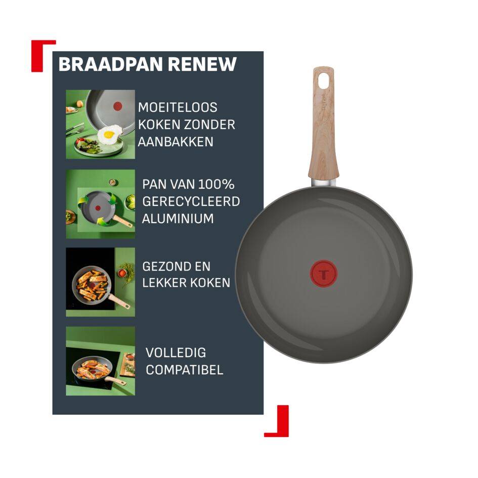 Renew G0210602 – Keramische braadpan – 28 cm - Inductie