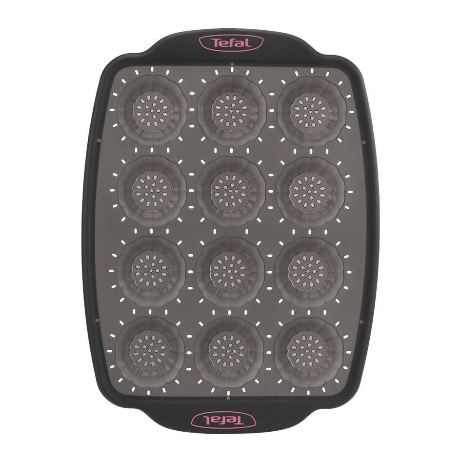 CrispyBake J4171414 Moule à 12 mini tartelettes silicone