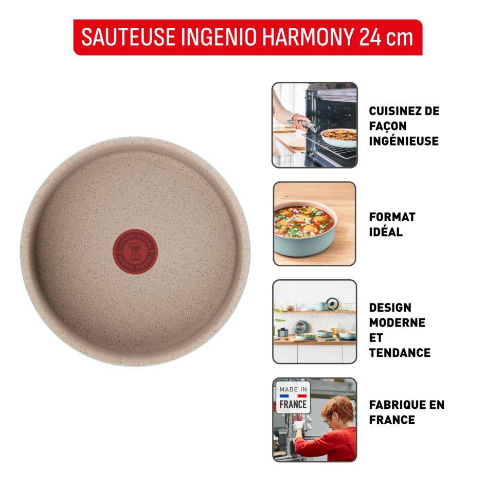 Ingenio Harmony L8043502 Sauteuse - 24&nbsp;cm